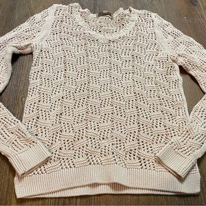 LOFT Cream Crew Neck Sweater
